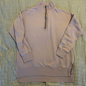 Aerie Blush Pink Quarter Zip Sweatshirt
